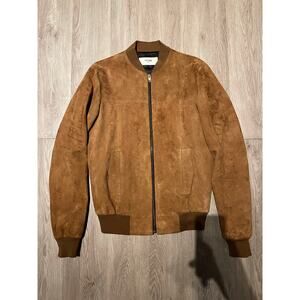 CELINE -Suede Leather Bomber Jacket / IT 46